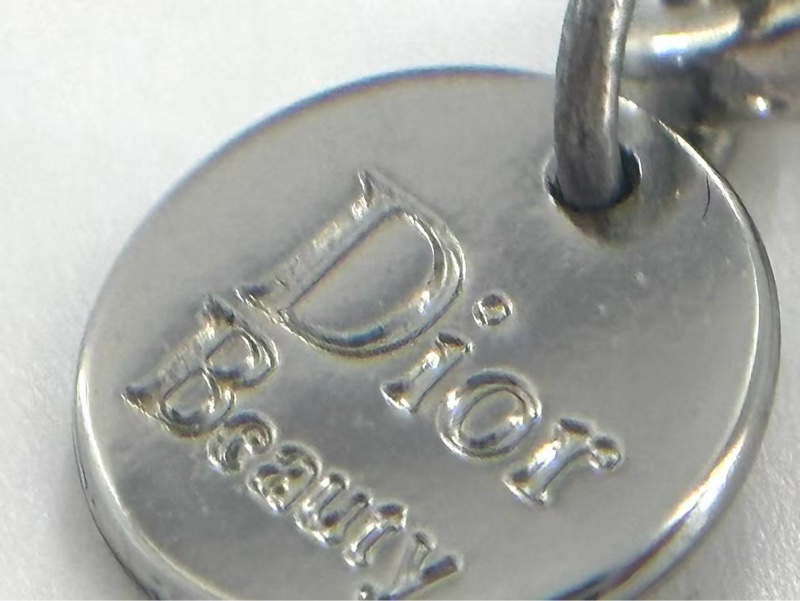 【97新 ✨ 全網最低價！】 Dior 黑銀鑲鑽珍珠吊墜蝴蝶結CD毛衣鏈(下單前先詢問庫存❗️❗️）-6
