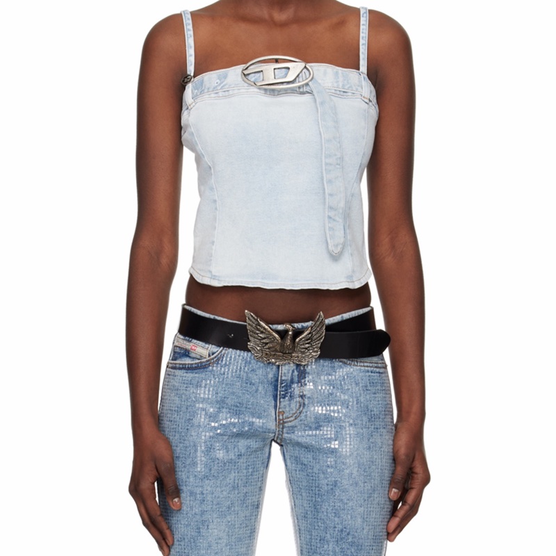 Diesel 女士 徽標背心-5