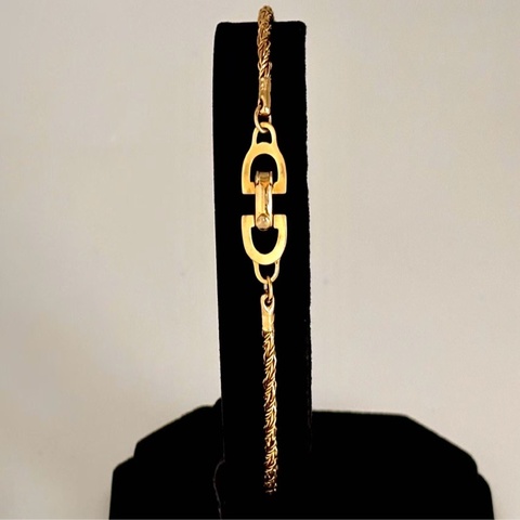 【97新 ✨ 全網最低價！】 Dior Chain Vintage Bracelet 金色CD手鍊(下單前先詢問庫存❗️❗️）
