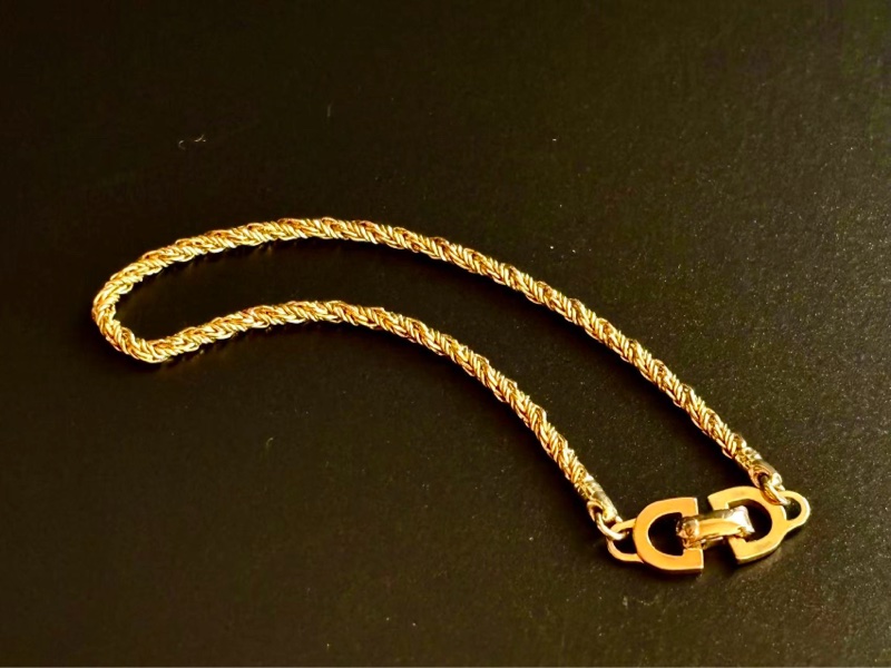 【97新 ✨ 全網最低價！】 Dior Chain Vintage Bracelet 金色CD手鍊(下單前先詢問庫存❗️❗️）-3