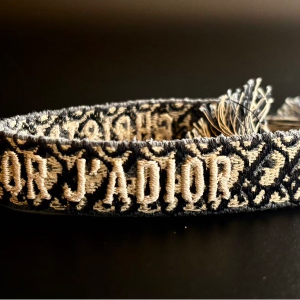 【97新 ✨ 全網最低價！】 Dior J'adior Bracelet 老花刺繡流蘇手帶(下單前先詢問庫存❗️❗️）-10