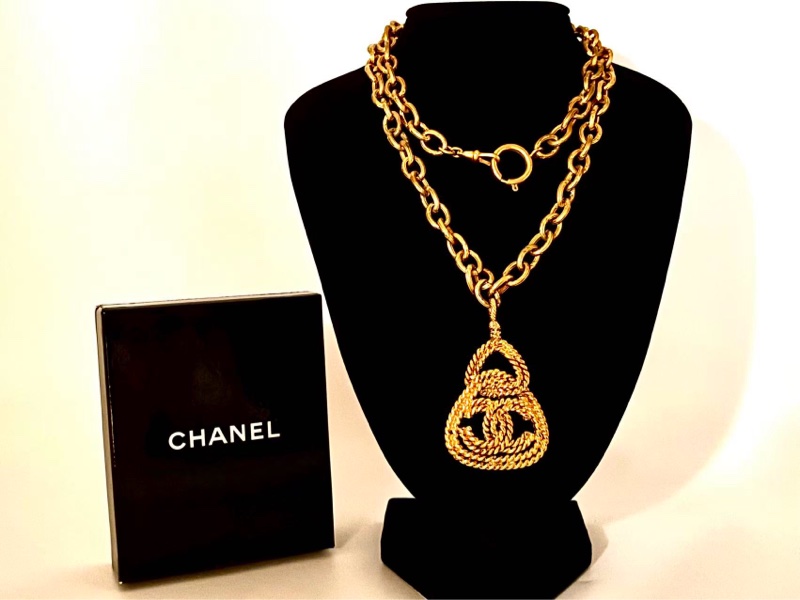 【97新 ✨ 全網最低價！】 Chanel 中古麻花金色項鏈 (下單前先詢問庫存❗️❗️）-1