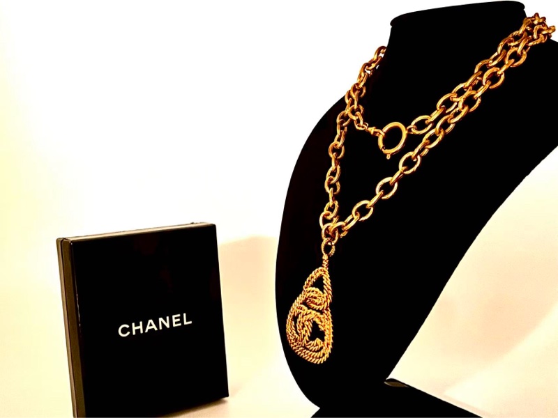 【97新 ✨ 全網最低價！】 Chanel 中古麻花金色項鏈 (下單前先詢問庫存❗️❗️）-2