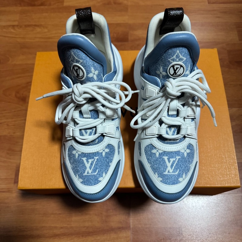 Lv Archlight拱橋鞋 路易威登 老爹鞋 女款藍白 37碼-2