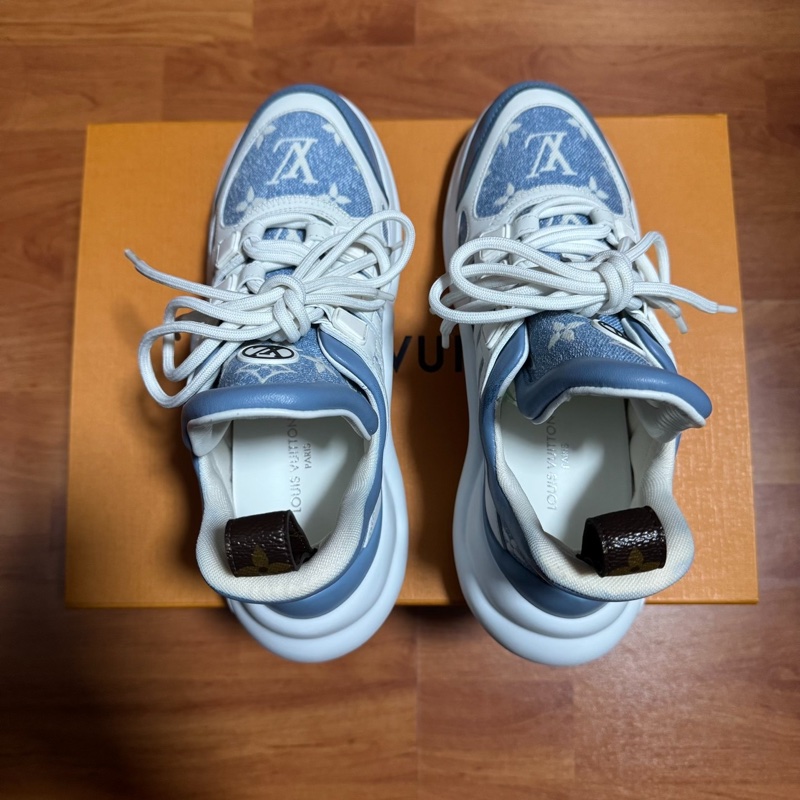 Lv Archlight拱橋鞋 路易威登 老爹鞋 女款藍白 37碼-3