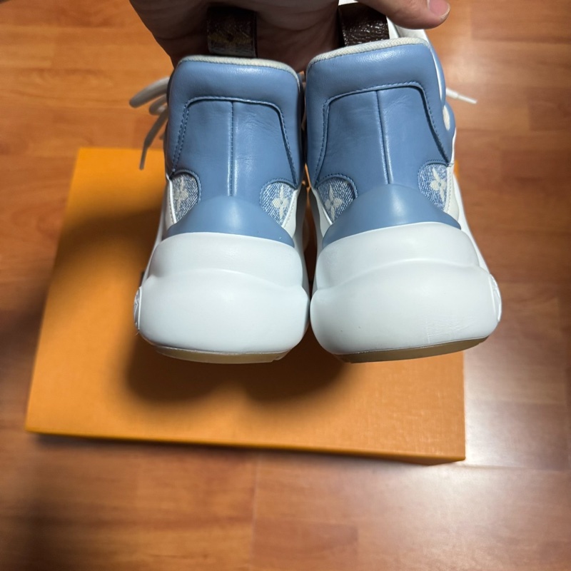 Lv Archlight拱橋鞋 路易威登 老爹鞋 女款藍白 37碼-4
