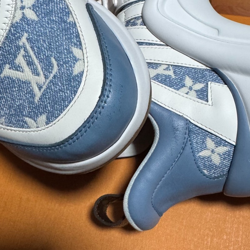 Lv Archlight拱橋鞋 路易威登 老爹鞋 女款藍白 37碼-6