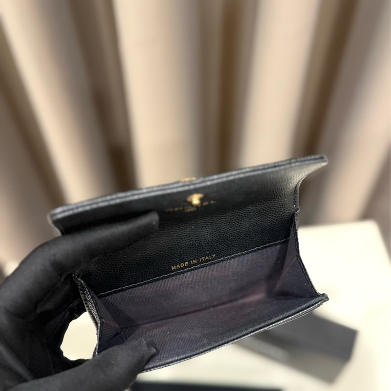 Chanel香奈兒 水鑽雙c Logo零錢包-5