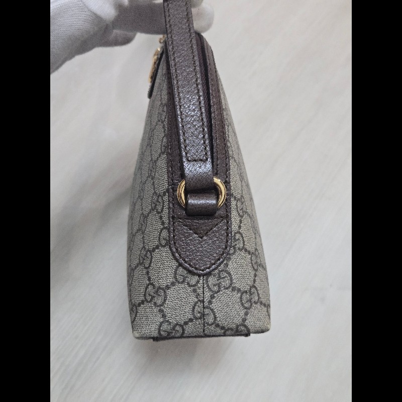 GUCCI 經典Ophidia GG Logo綠紅綠織帶 肩背包 貝殼包-8