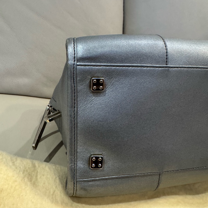 Loewe 羅意威 銀色醫生包/Vintage手提包/95新美品-4
