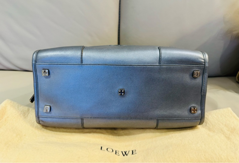 Loewe 羅意威 銀色醫生包/Vintage手提包/95新美品-5