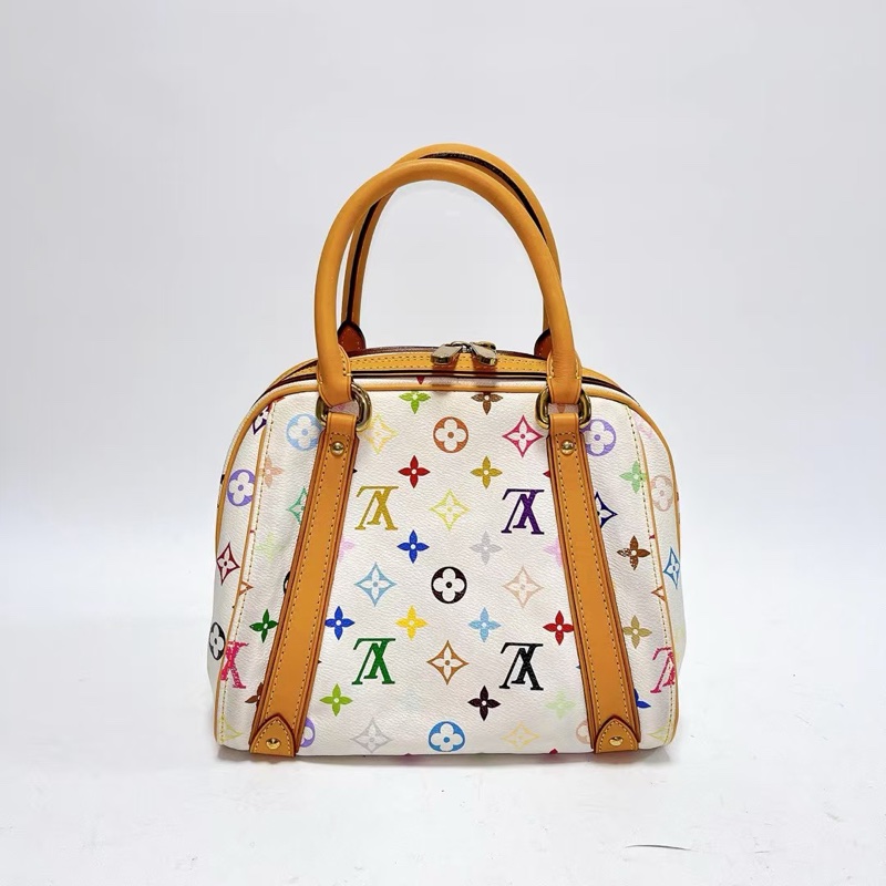 Louis Vuitton • 經典村上隆白三彩老花保齡球包-5