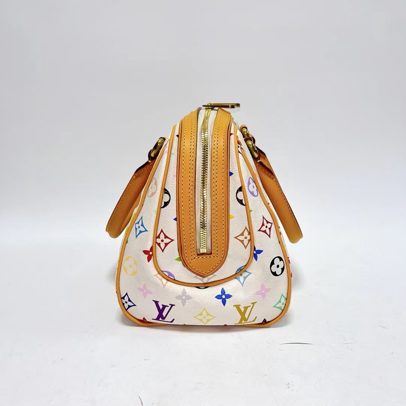 Louis Vuitton • 經典村上隆白三彩老花保齡球包-7