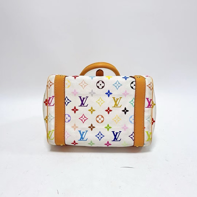 Louis Vuitton • 經典村上隆白三彩老花保齡球包-8