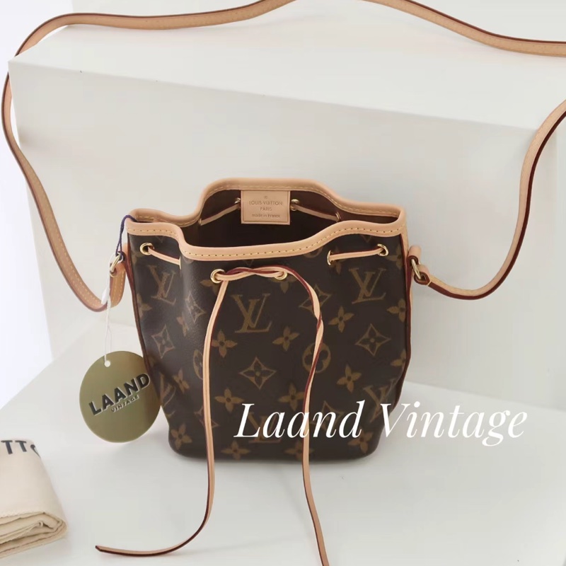 Louis Vuitton • 經典老花Nano Noe 小水桶包 芯片款✨-1