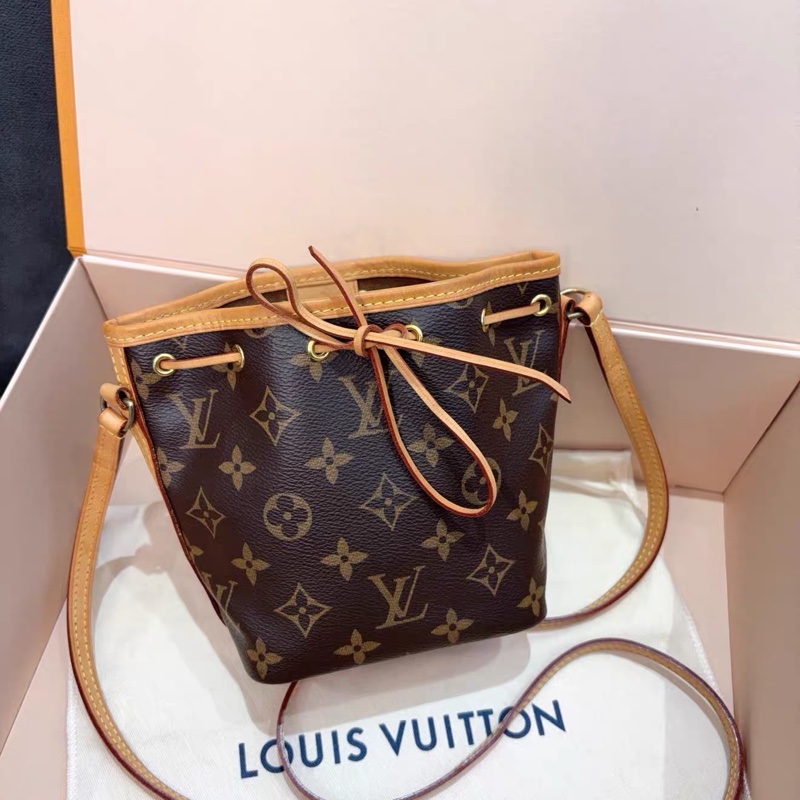 Louis Vuitton • 經典老花Nano Noe 小水桶包 芯片款✨-2