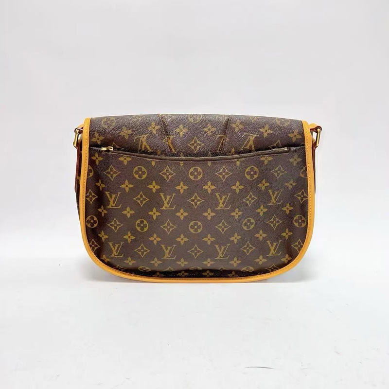 Louis Vuitton • 經典老花Menilmontant褶皺南瓜郵差包 大號-3