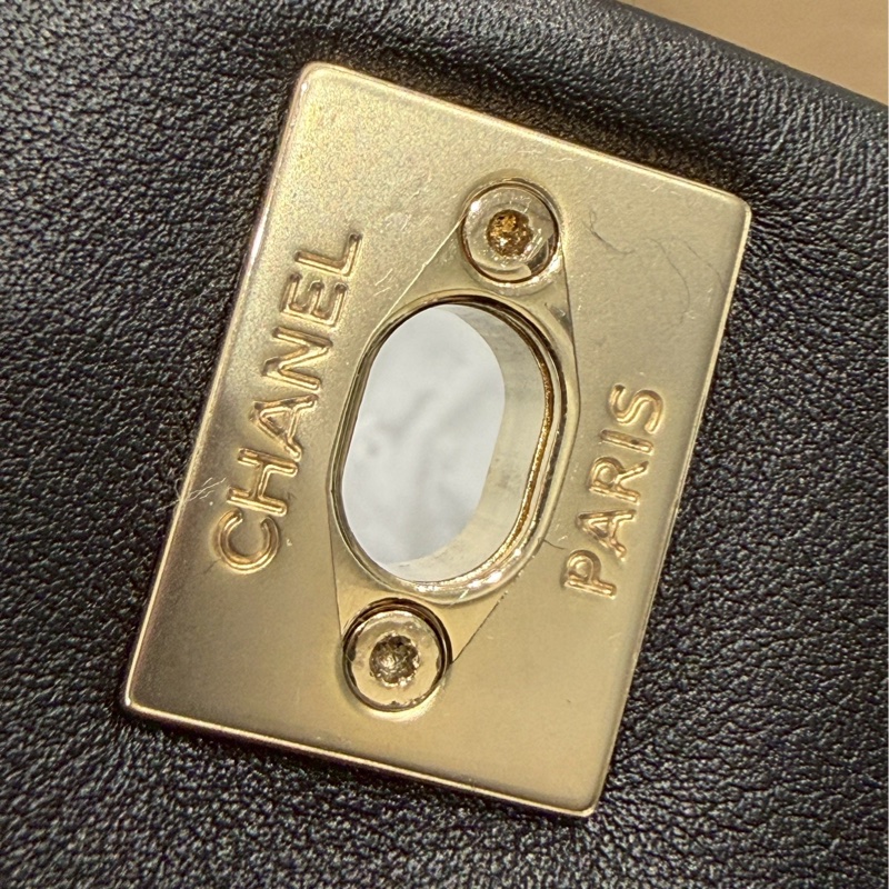 99🆕全配🈶購證😍絕美斷貨款❤️‍🔥Chanel香奈兒黑金小號duma鏈條後背包小書包雙肩包-18