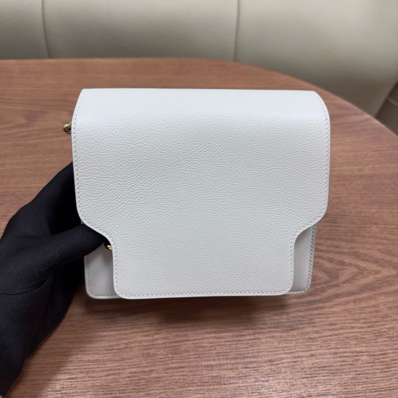 🌈Hermes🧡Mini Roulis🧡珍珠灰金扣🌈有單🧡99新🌟Evercolor皮🌟miniroulis🌟roulis19🌟愛馬仕🌟-5