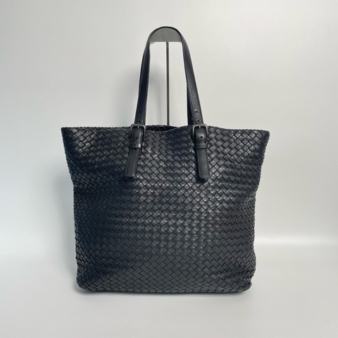 BV/葆蝶家 黑色羊皮Cabat編織托特包 手提單肩包 尺寸：33*12*33