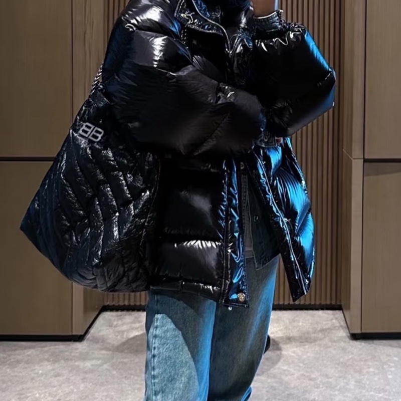 Balenciaga 巴黎世家 Crush 黑銀垃圾袋包中號🕵🏻‍♀️-4