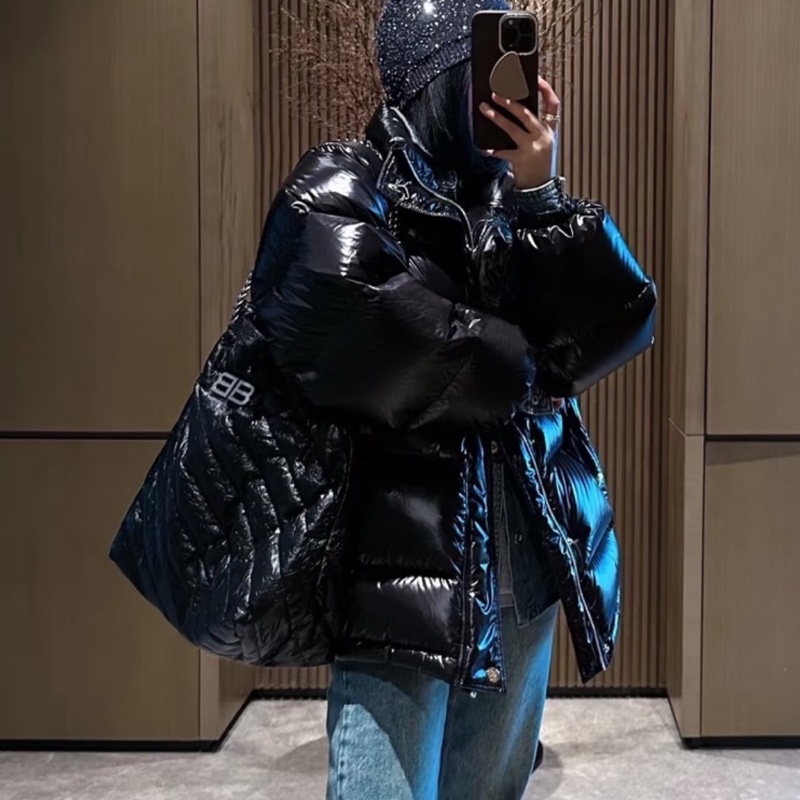Balenciaga 巴黎世家 Crush 黑銀垃圾袋包中號🕵🏻‍♀️-24