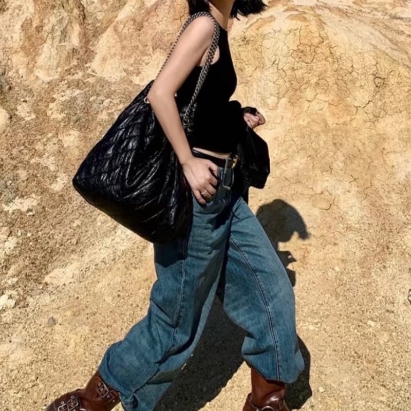 Balenciaga 巴黎世家 Crush 黑銀垃圾袋包中號🕵🏻‍♀️-29
