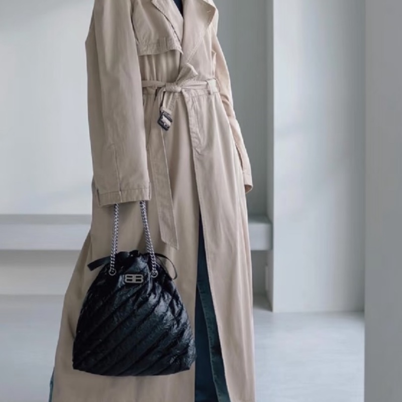 Balenciaga 巴黎世家 Crush 黑銀垃圾袋包中號🕵🏻‍♀️-33