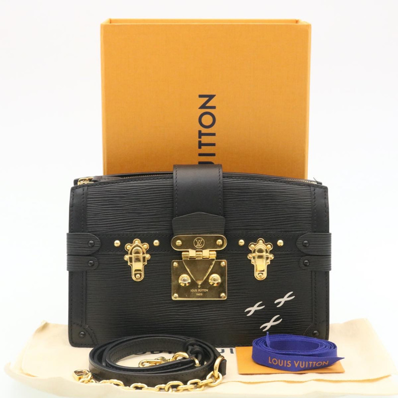 【日本直送】路易威登 Epi Trunk 手拿包/兩用肩包 黑色 M53052 LV 正品 28382SM-11