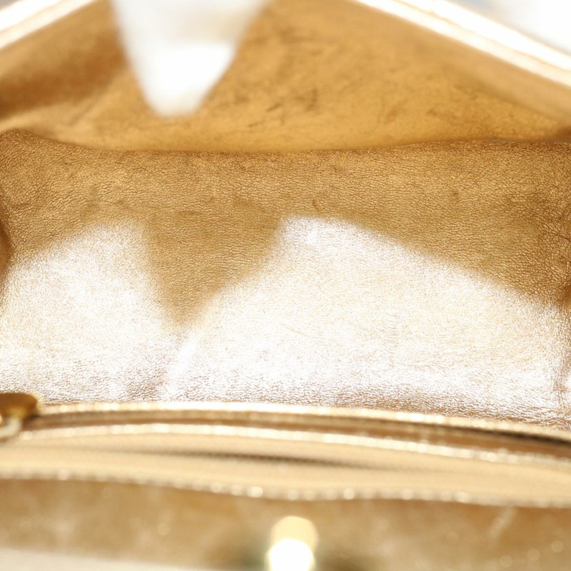 【日本直送】香奈兒 (CHANEL) Matelasse 羊皮單肩包，金色雙C標誌，正品編號 29567SAV-9