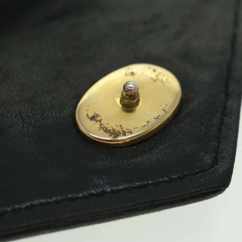 【日本直送】香奈兒 (CHANEL) 菱格紋鏈條單肩包 黑色 CC 標誌 Auth 32695SAV-20