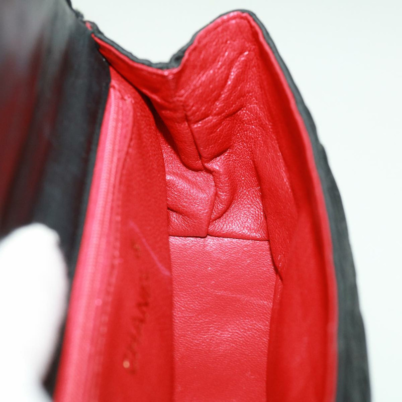 【日本直送】香奈兒 (CHANEL) 菱格紋鏈條單肩包 黑色 CC 標誌 Auth 32695SAV-23