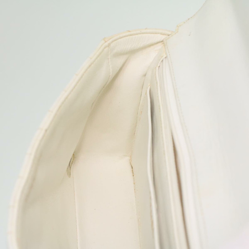 【日本直送】香奈兒 Matelasse 23 旋轉鎖扣單肩包，羊皮材質，棕色/白色，CC 標誌，正品編號 32160SAV-20