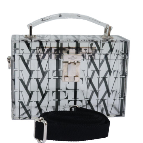 VALENTINO 手提包 塑膠 2way 透明 Auth 78373SAV