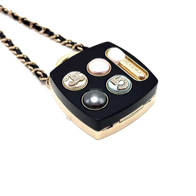CHANEL 23S眼影盒子mini 鏈條包 5.5*5.5*2  95新 配件盒子-4