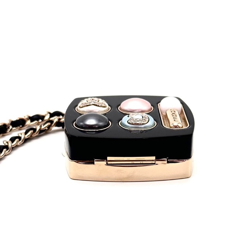 CHANEL 23S眼影盒子mini 鏈條包 5.5*5.5*2  95新 配件盒子-7