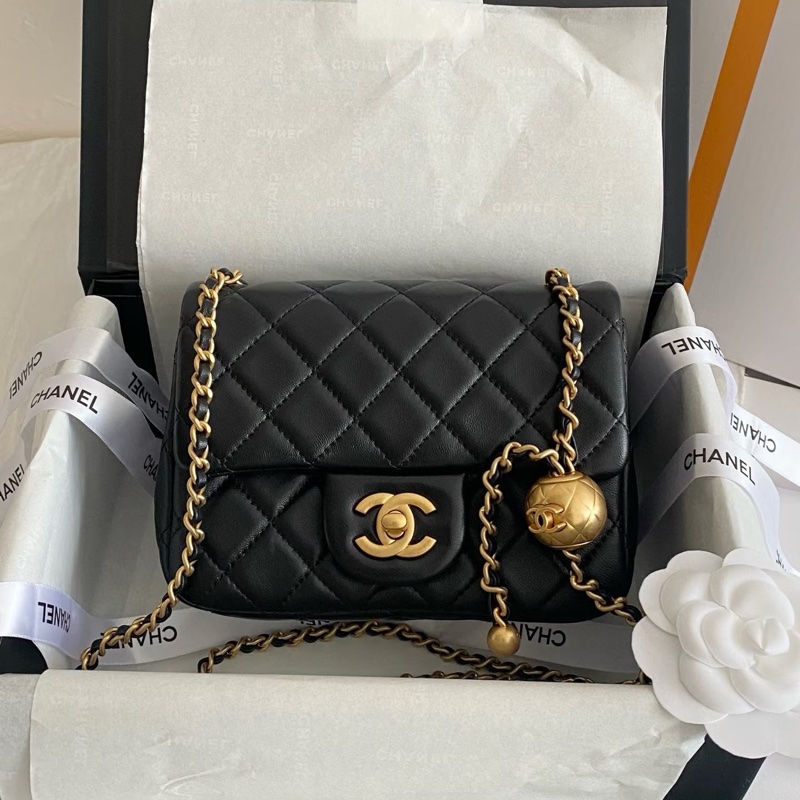Chanel • 經典金球方胖子 Cf 17 全新全配 芯片款 ✨-0
