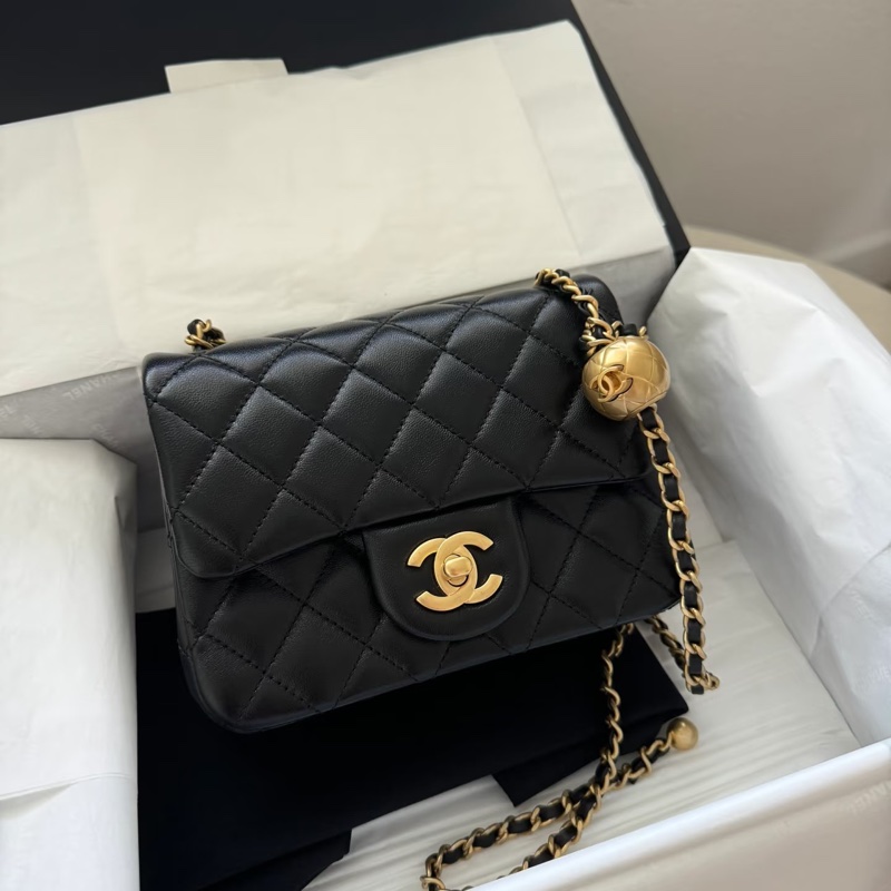Chanel • 經典金球方胖子 Cf 17 全新全配 芯片款 ✨-3