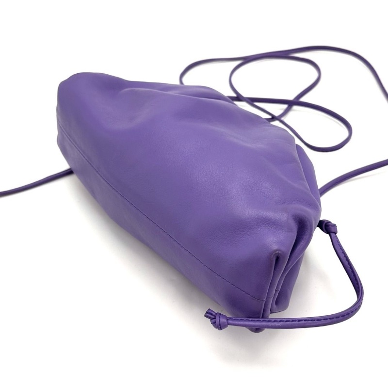 BV 紫色Pouch肩背斜背雲朵包23*13*5 9新 配件塵袋-7