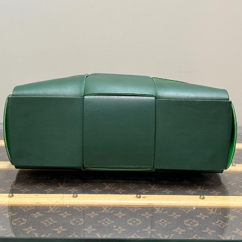 BV ARCO六格綠色編織子母托特包37*24*12 9新 配件塵袋-4