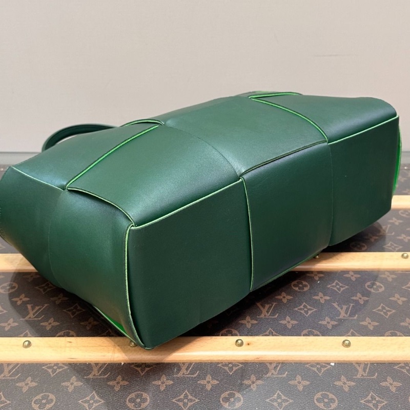 BV ARCO六格綠色編織子母托特包37*24*12 9新 配件塵袋-5