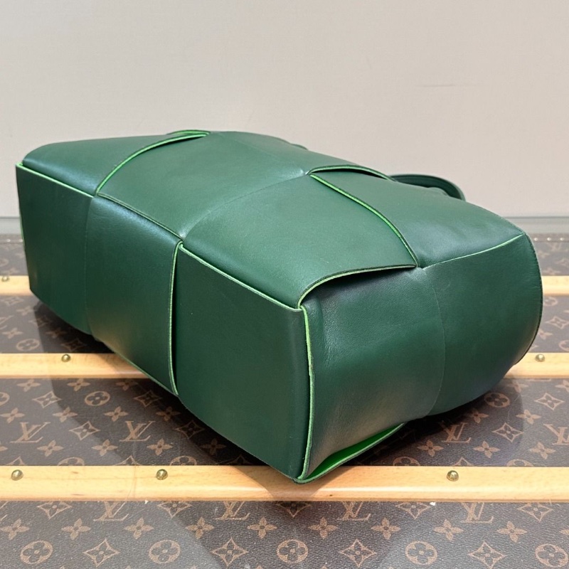 BV ARCO六格綠色編織子母托特包37*24*12 9新 配件塵袋-6