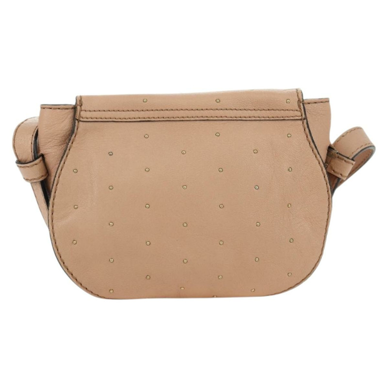 【日本直送】Chloe Marcie 肩背包 皮革 粉紅色 金色 正品 bs33470V-1