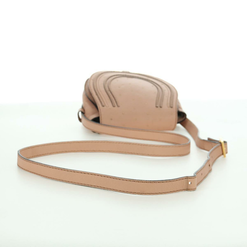 【日本直送】Chloe Marcie 肩背包 皮革 粉紅色 金色 正品 bs33470V-6