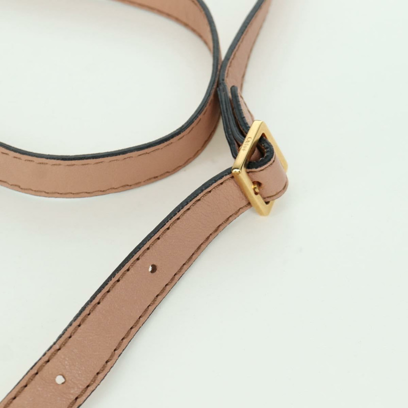 【日本直送】Chloe Marcie 肩背包 皮革 粉紅色 金色 正品 bs33470V-13