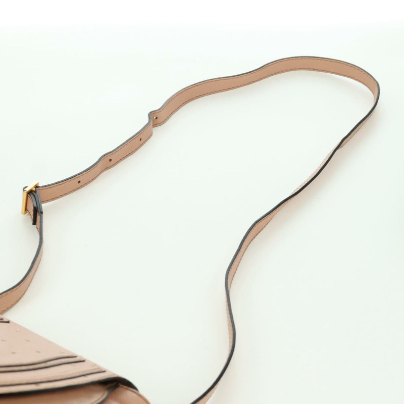 【日本直送】Chloe Marcie 肩背包 皮革 粉紅色 金色 正品 bs33470V-14