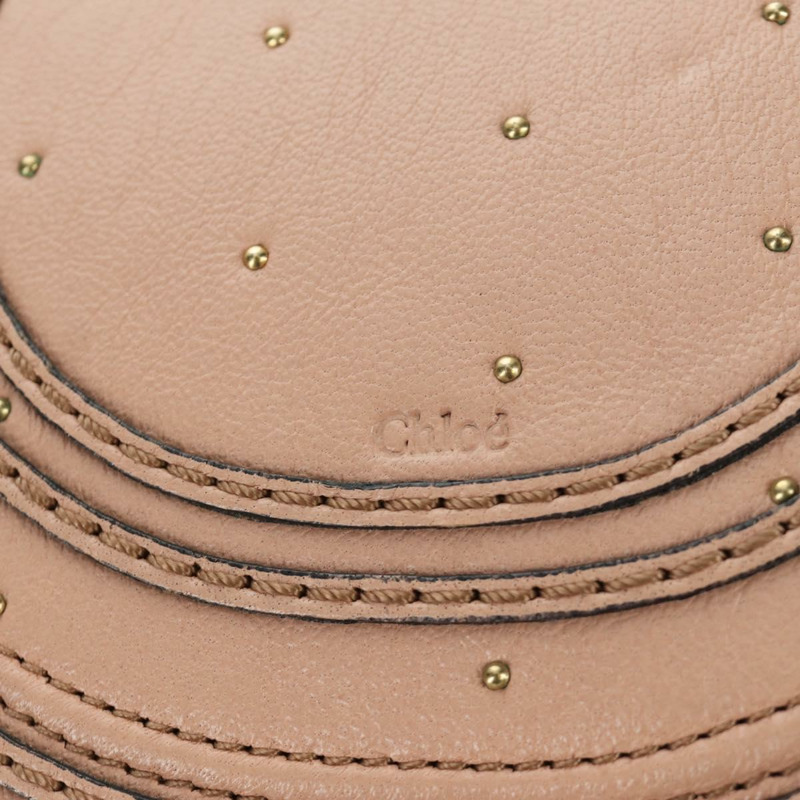 【日本直送】Chloe Marcie 肩背包 皮革 粉紅色 金色 正品 bs33470V-19