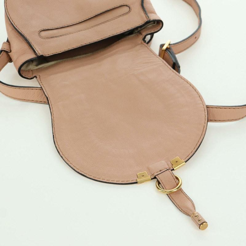 【日本直送】Chloe Marcie 肩背包 皮革 粉紅色 金色 正品 bs33470V-21