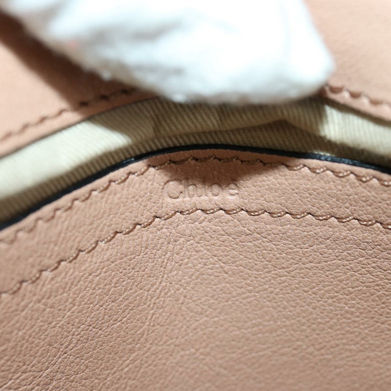 【日本直送】Chloe Marcie 肩背包 皮革 粉紅色 金色 正品 bs33470V-22