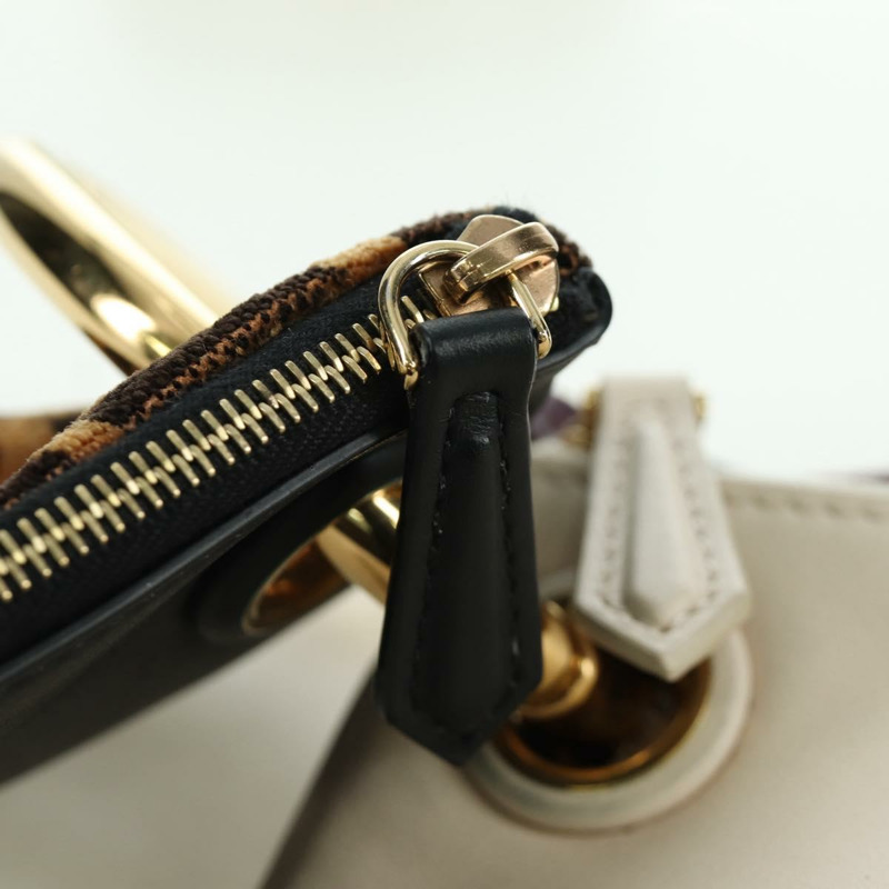 【日本直送】FENDI Triplet Clutch Bag Leather Multicolor Auth mr2004V-4